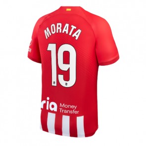 Maillot de foot Atletico Madrid Alvaro Morata #19 Domicile 2023-24 Manches Courte